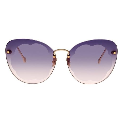 Kính Mát Salvatore Ferragamo Purple Rose Butterfly Sunglasses-1